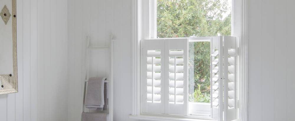 Shutters in bathroom