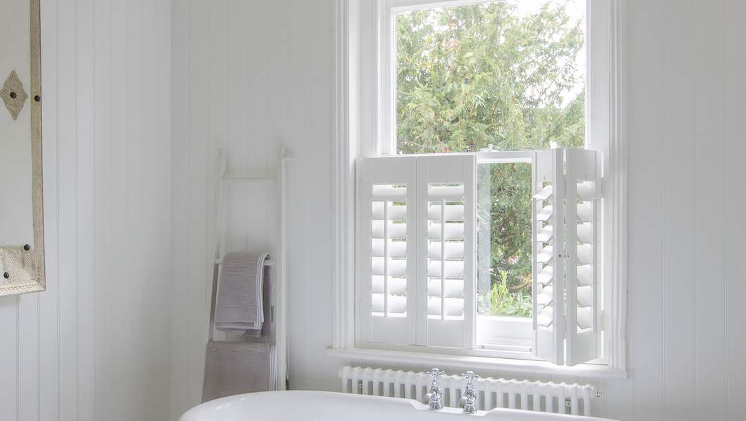 Shutters in bathroom